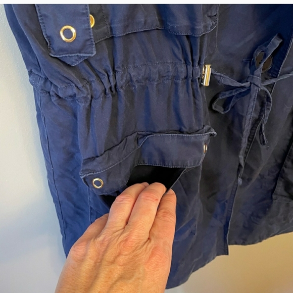 Lauren Ralph Lauren, navy oversized twill pocket cargo vest, XL, NWOT - Picture 7 of 11